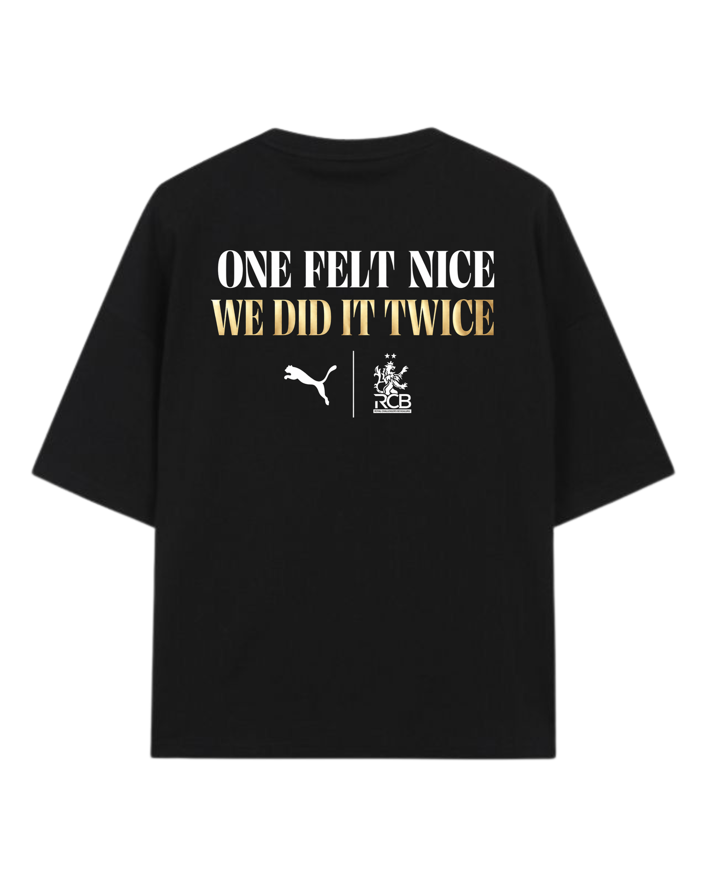 Customized RCB CHAMPIONS Oversized Tshirt