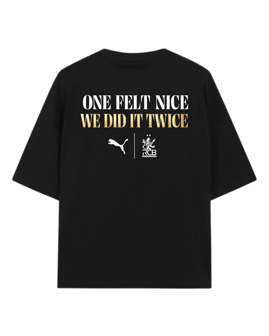 Customized RCB CHAMPIONS Oversized Tshirt