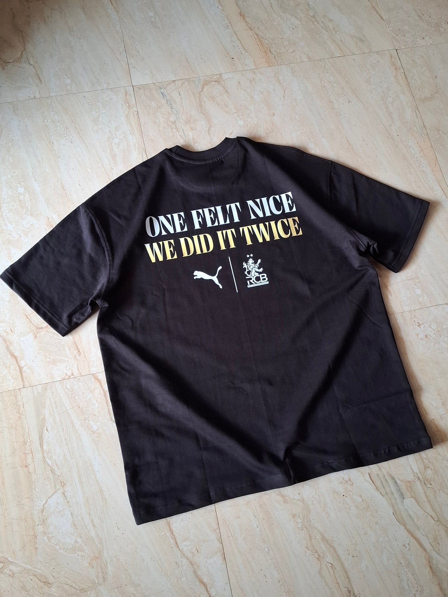 Customized RCB CHAMPIONS Oversized Tshirt