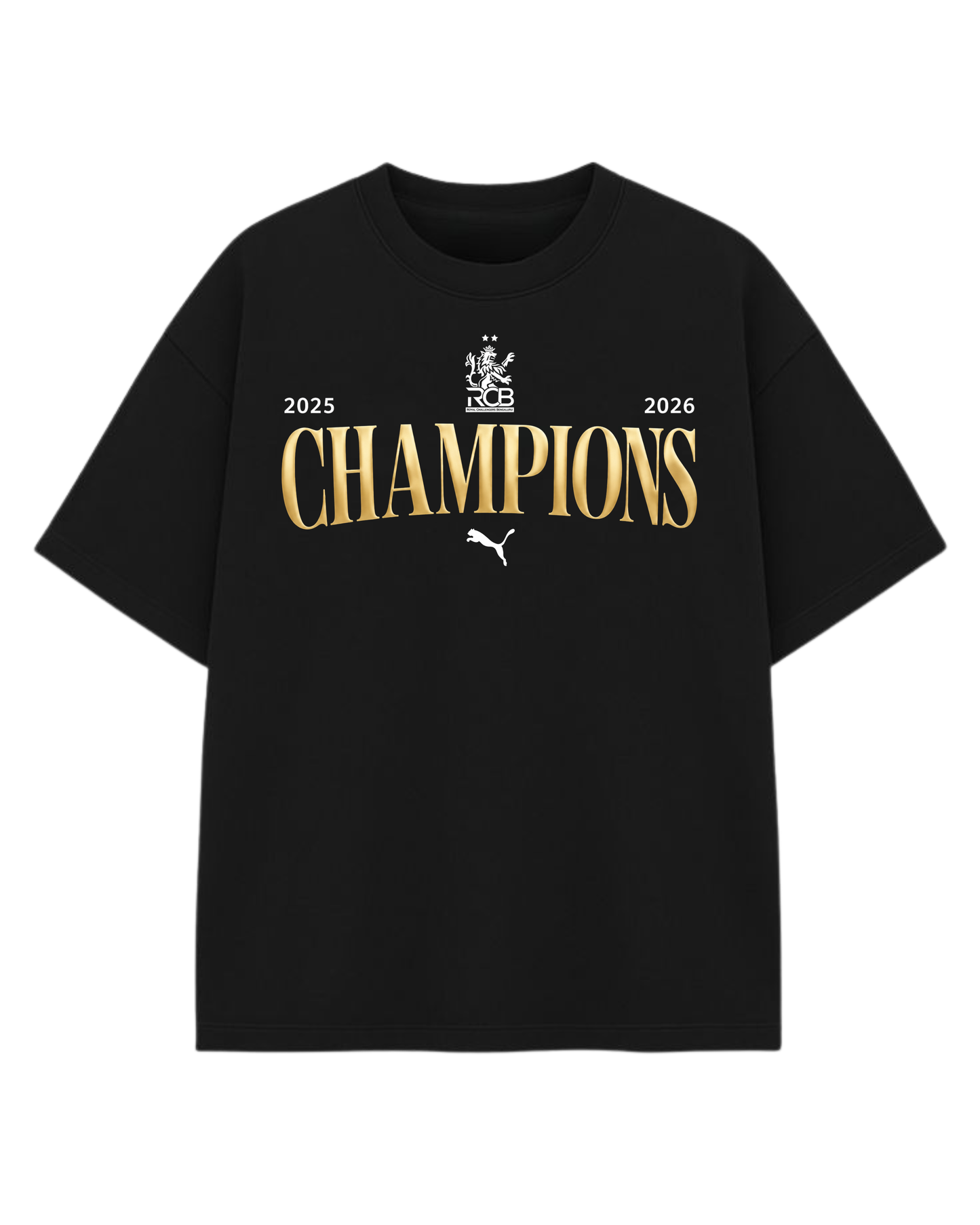 Customized RCB CHAMPIONS Oversized Tshirt