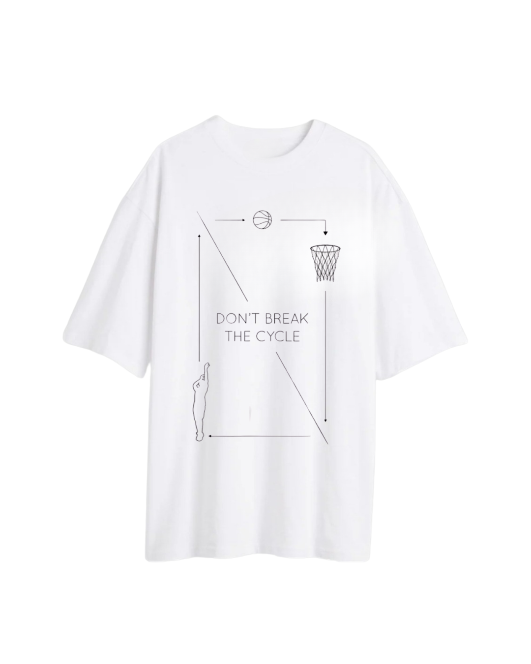 Don’t Break the Cycle Printed T-Shirt – Regular Fit Cotton Casual Wear