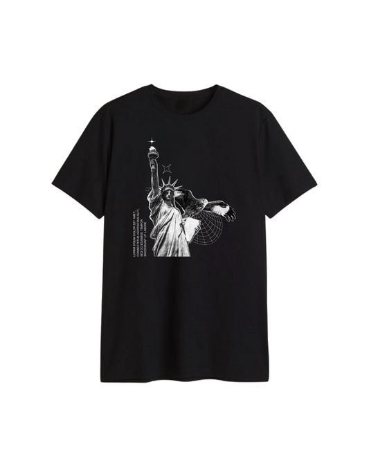 Lighthouse Aesthetic Graphic T-Shirt – Unisex Regular Fit Black Cotton Tee