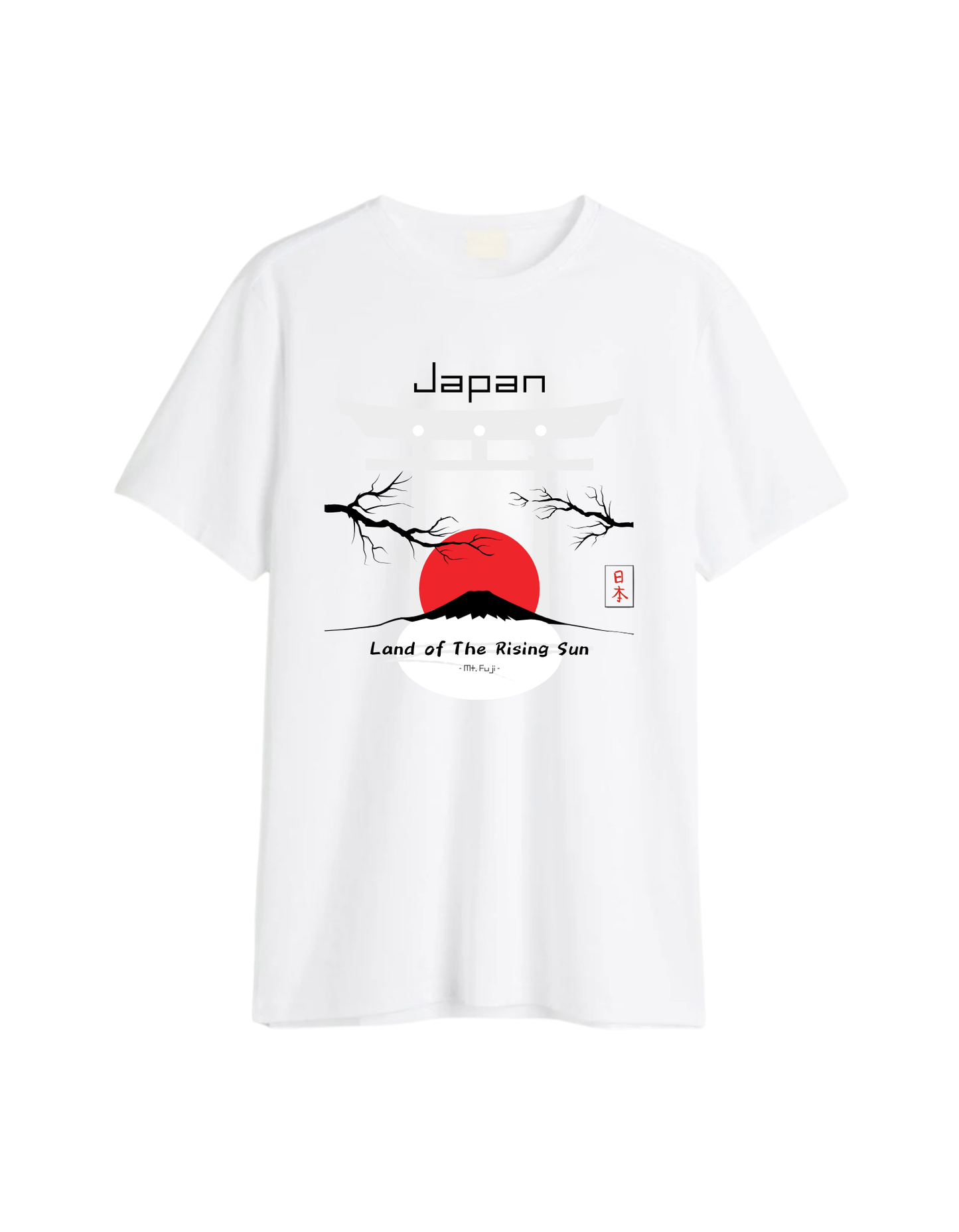 Japan Graphic Printed T-Shirt – Land of the Rising Sun | Unisex Regular Fit Tee