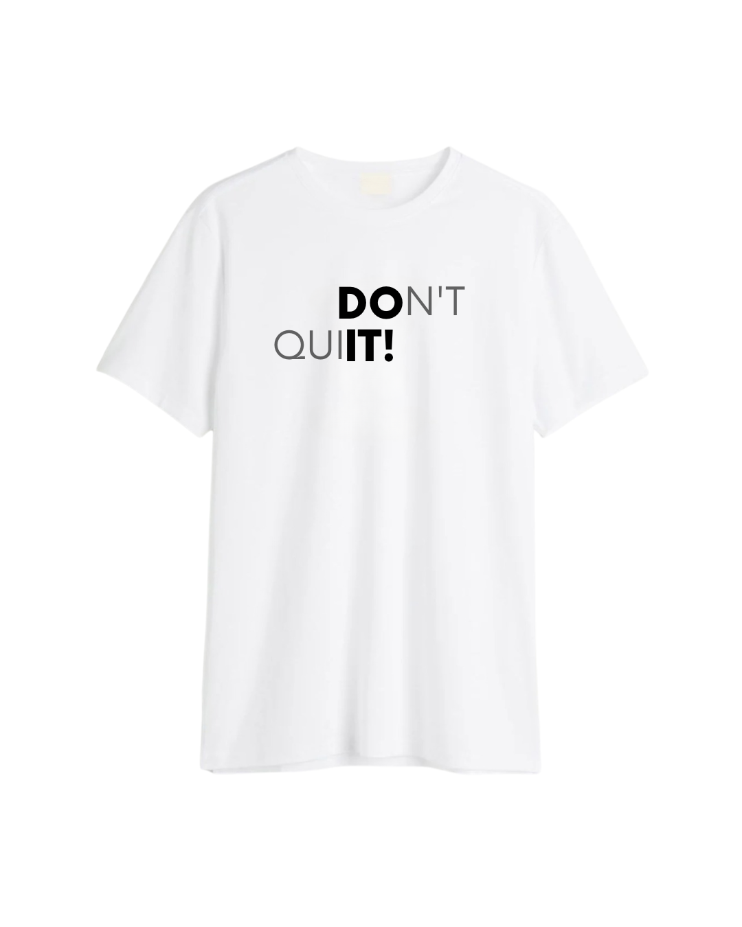 Don’t Quit Printed T-Shirt – Regular Fit Cotton Casual Wear