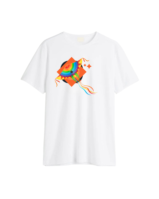 Sankranti Special Colorful Bird Printed T-Shirt – Unisex Regular Fit Cotton Tee