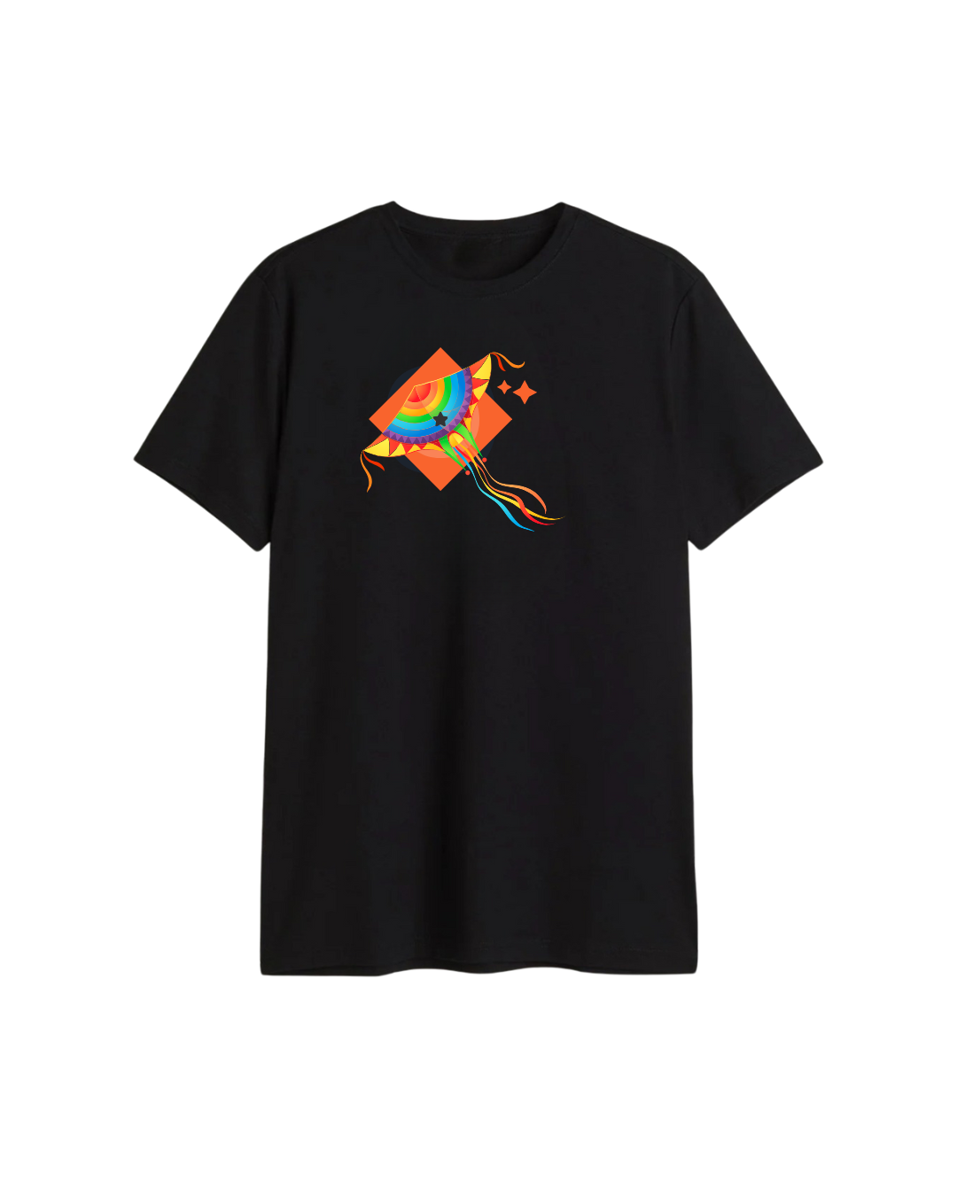 Sankranti Special Colorful Bird Printed T-Shirt – Unisex Regular Fit Cotton Tee