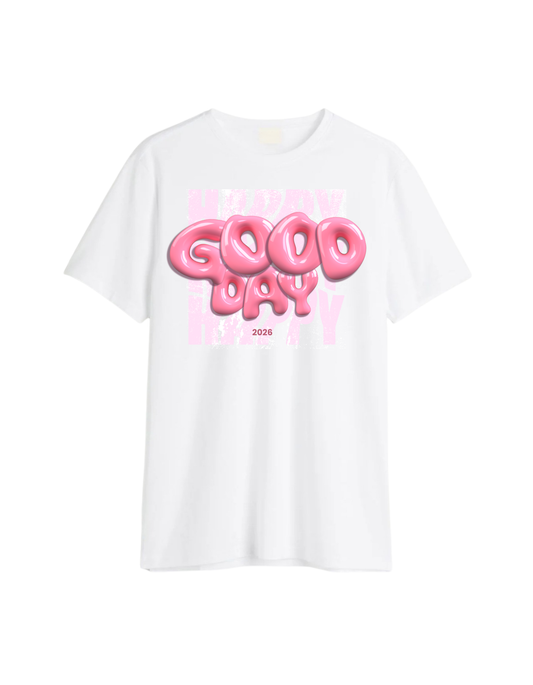 Good Day Printed T-Shirt for Men – Regular Fit Cotton Casual Wear