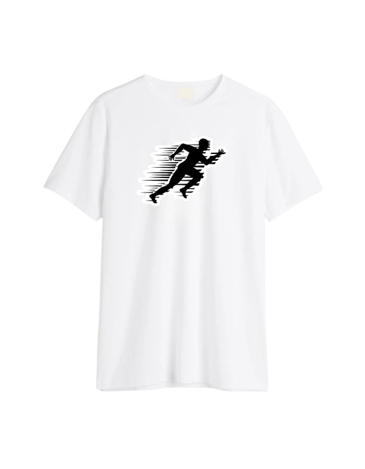 Speed Runner Printed T-Shirt – Premium Cotton | Sports & Fitness Wear
