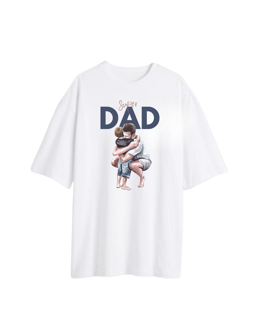 Super Dad Oversized T-Shirt - Perfect Gift for Fathers