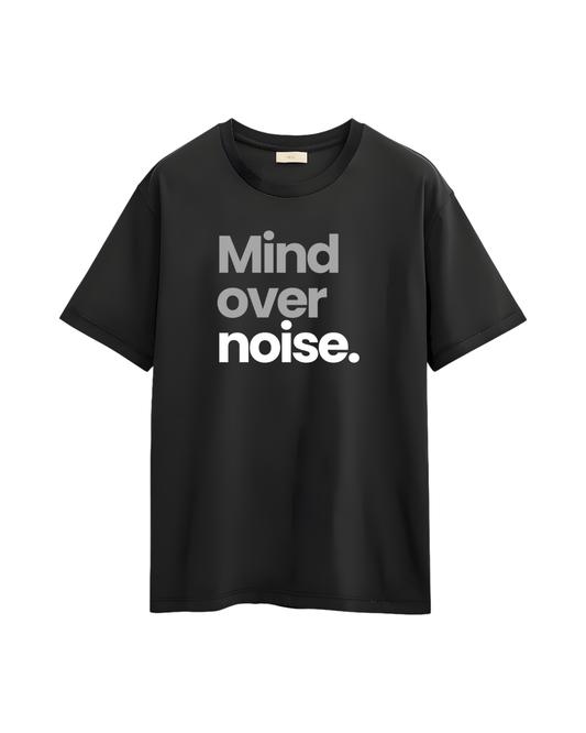 Mind Over Noise Printed T-Shirt – Regular Fit Cotton Casual Wear