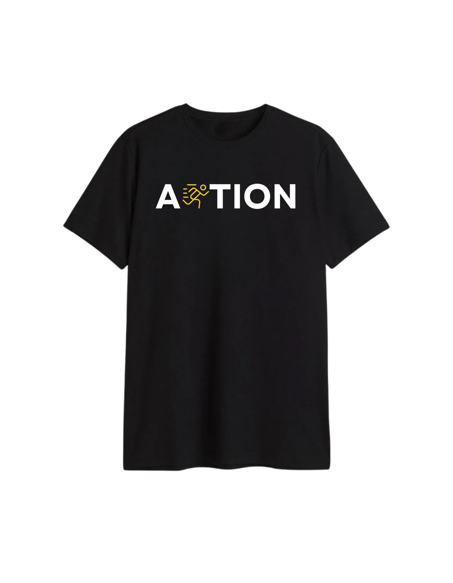 Action Motivational Printed T-Shirt – Regular Fit Cotton Casual Wear