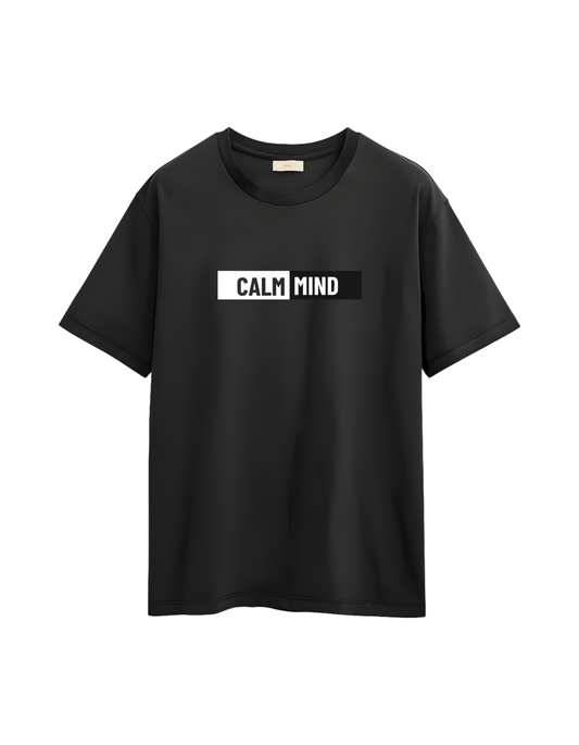 Calm Mind Printed T-Shirt – Regular Fit Cotton Casual Wear